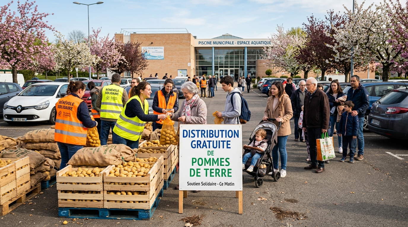 La distribution a lieu ce samedi sur le parking de la piscine des Migneaux (illustration Infosyvelines)