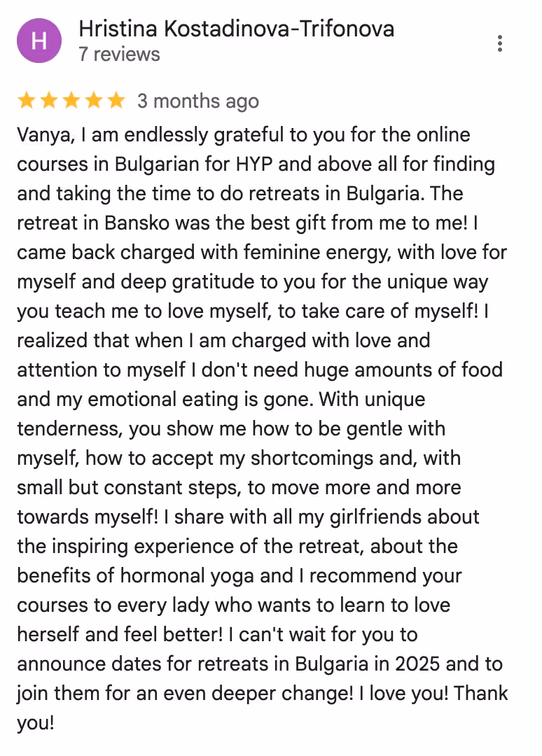 Testimonial Screenshot