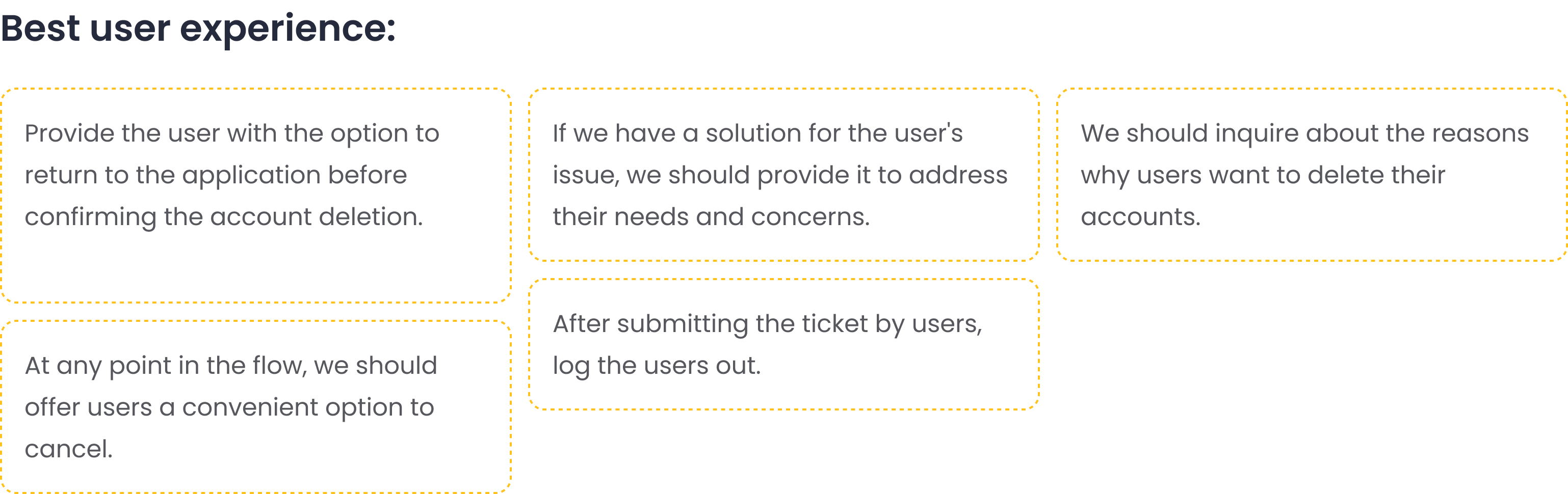 6 best user experience ideas