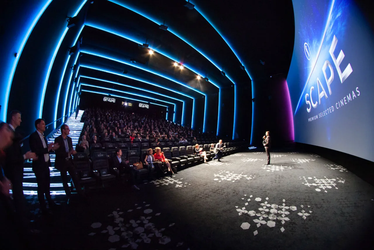 Auditorium of the Coca-Cola Plaza premium SCAPE theatre in Tallinn, Estonia