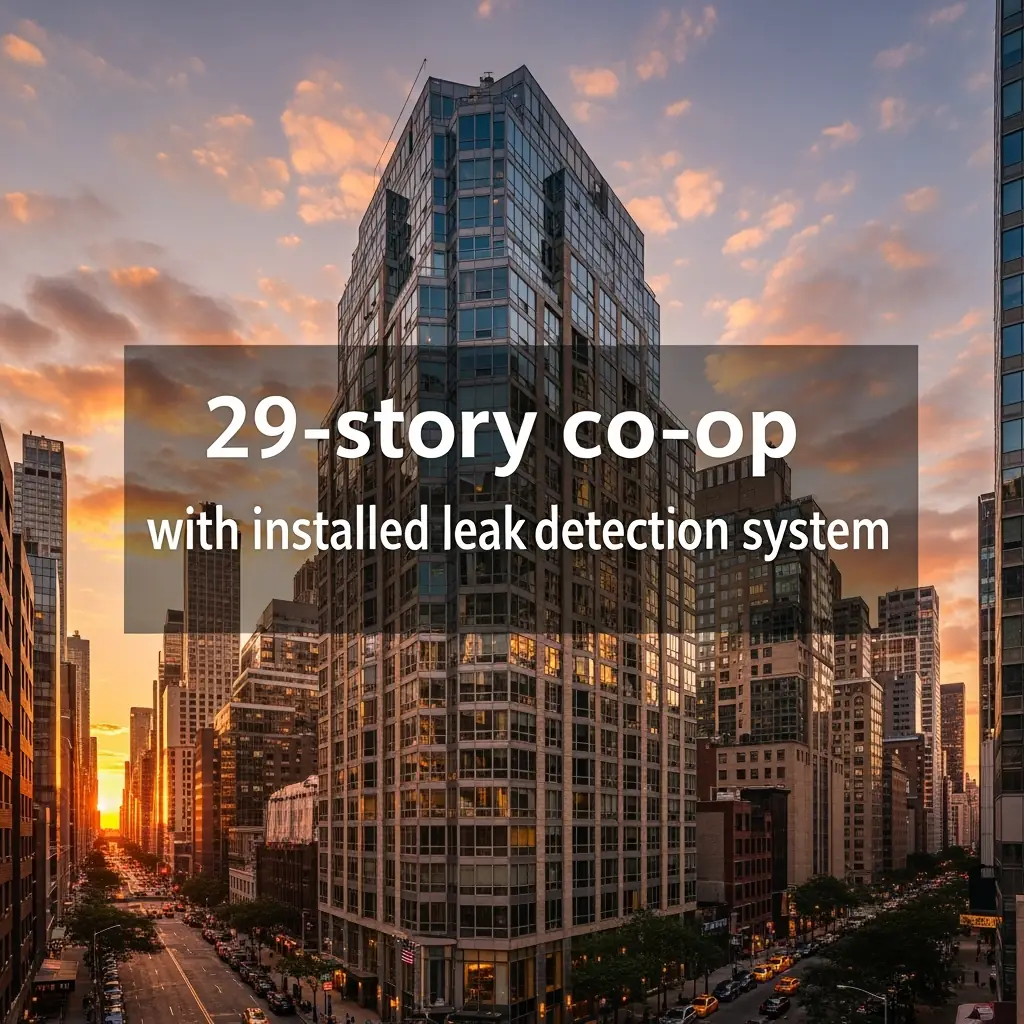 29-story residential NYC co-op with water monitoring system