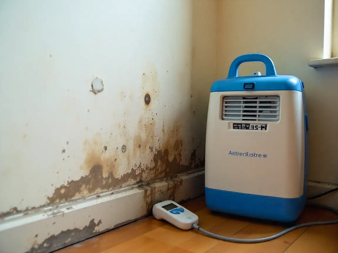 Mold remediation needed in NYC home after hurricane water damage.