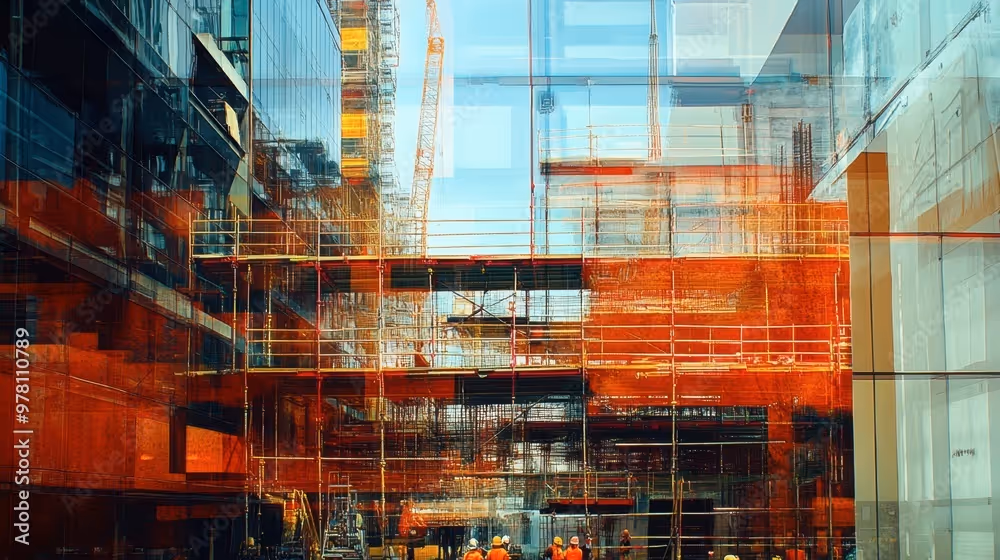 Scaffolding structure.