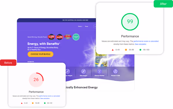 Third row page speed image