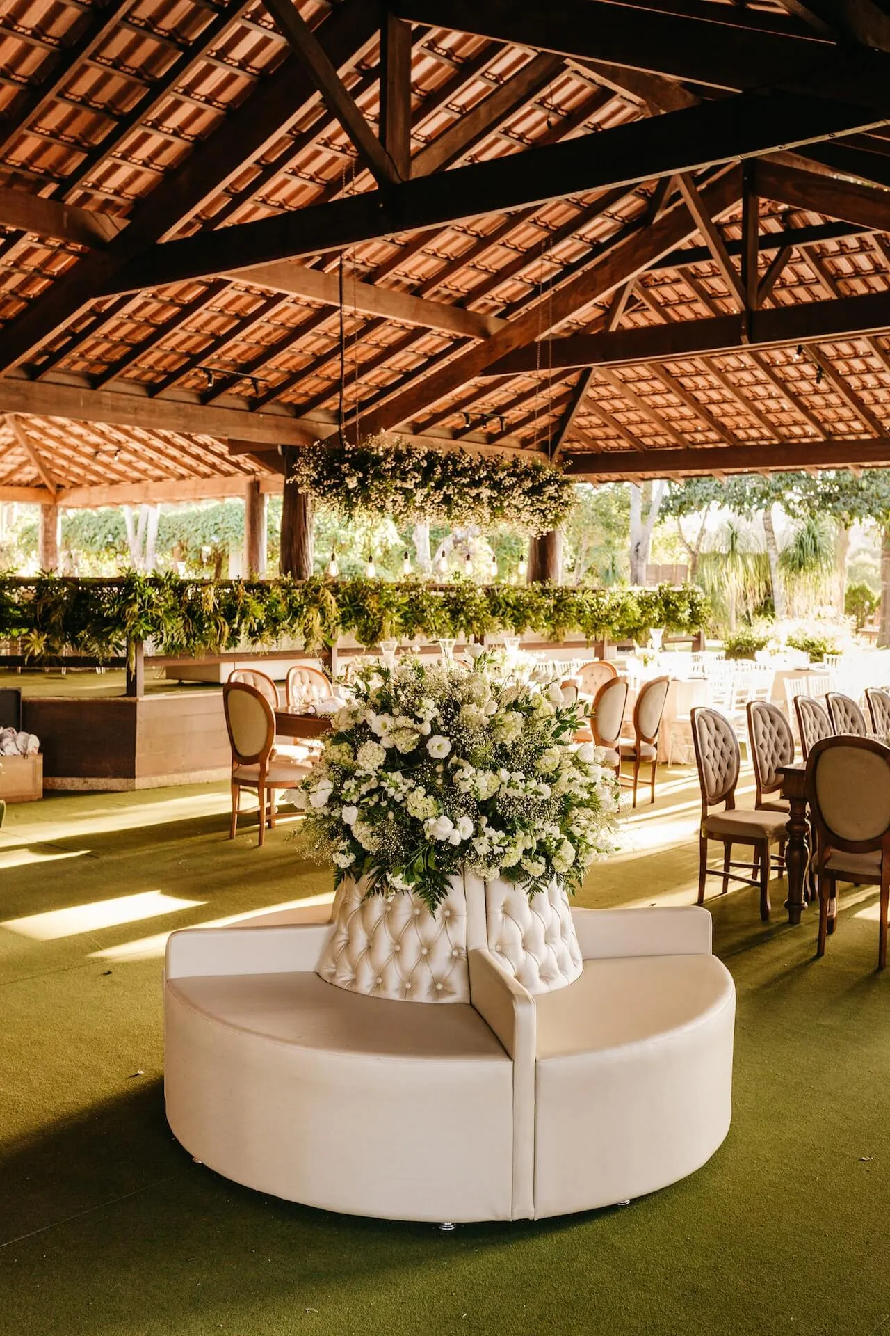 Large outdoor reception space