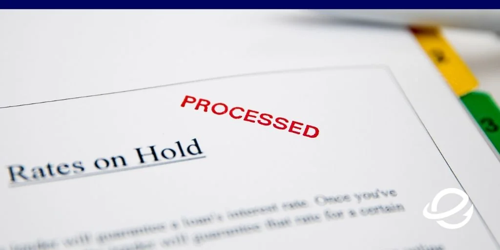 Documents showing rates on hold.