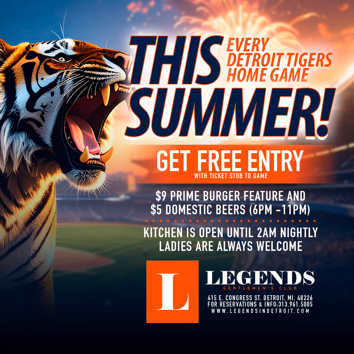 Get FREE entry, with ticket stub to game