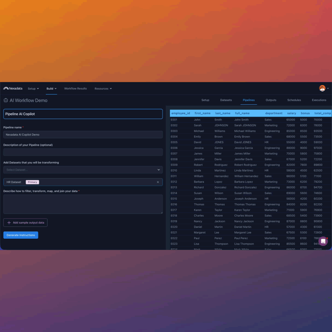 Animation of Nexadata platform