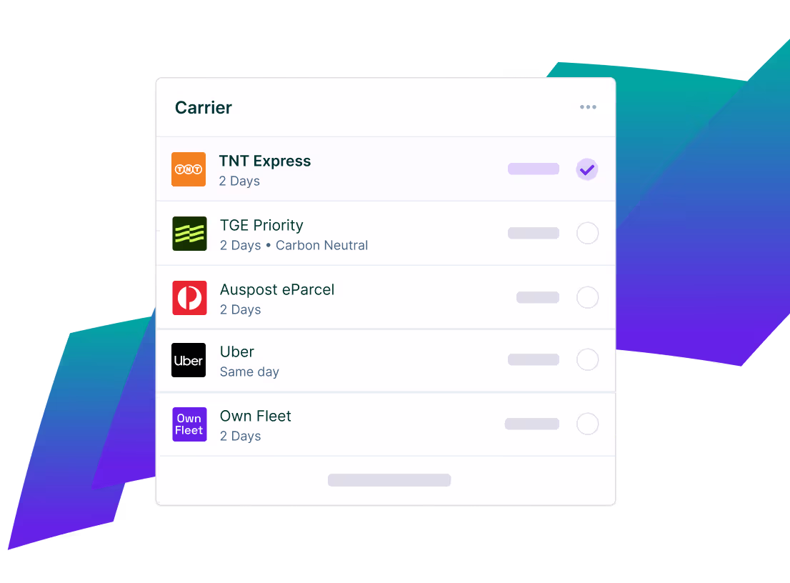 Carrier selection 