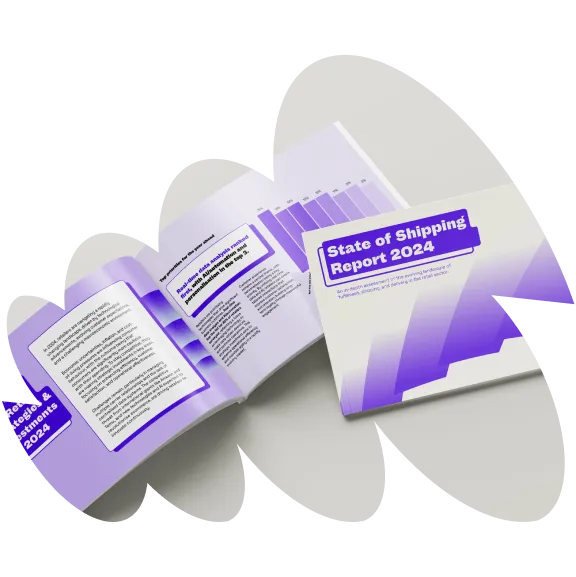 Open and closed versions of the 'State of Shipping Report 2024'