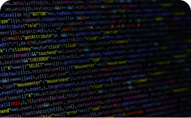 A close up of a computer screen with a lot of code on it.
