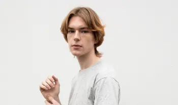 Man looking into camera