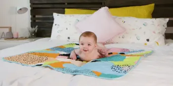 baby lying on floor