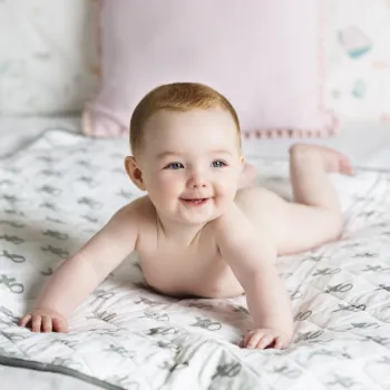 baby lying on floor