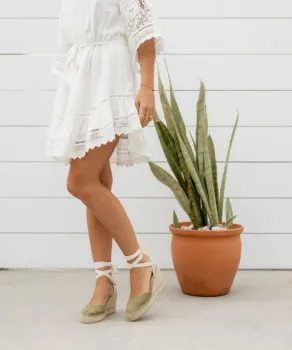 Woman in dress and heels