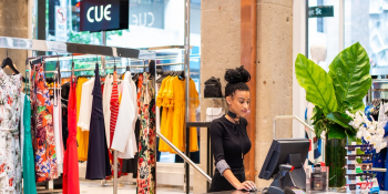 Lady working in shop