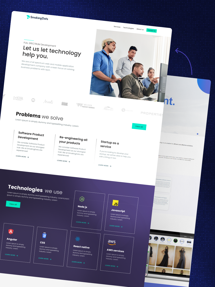 website screenshot