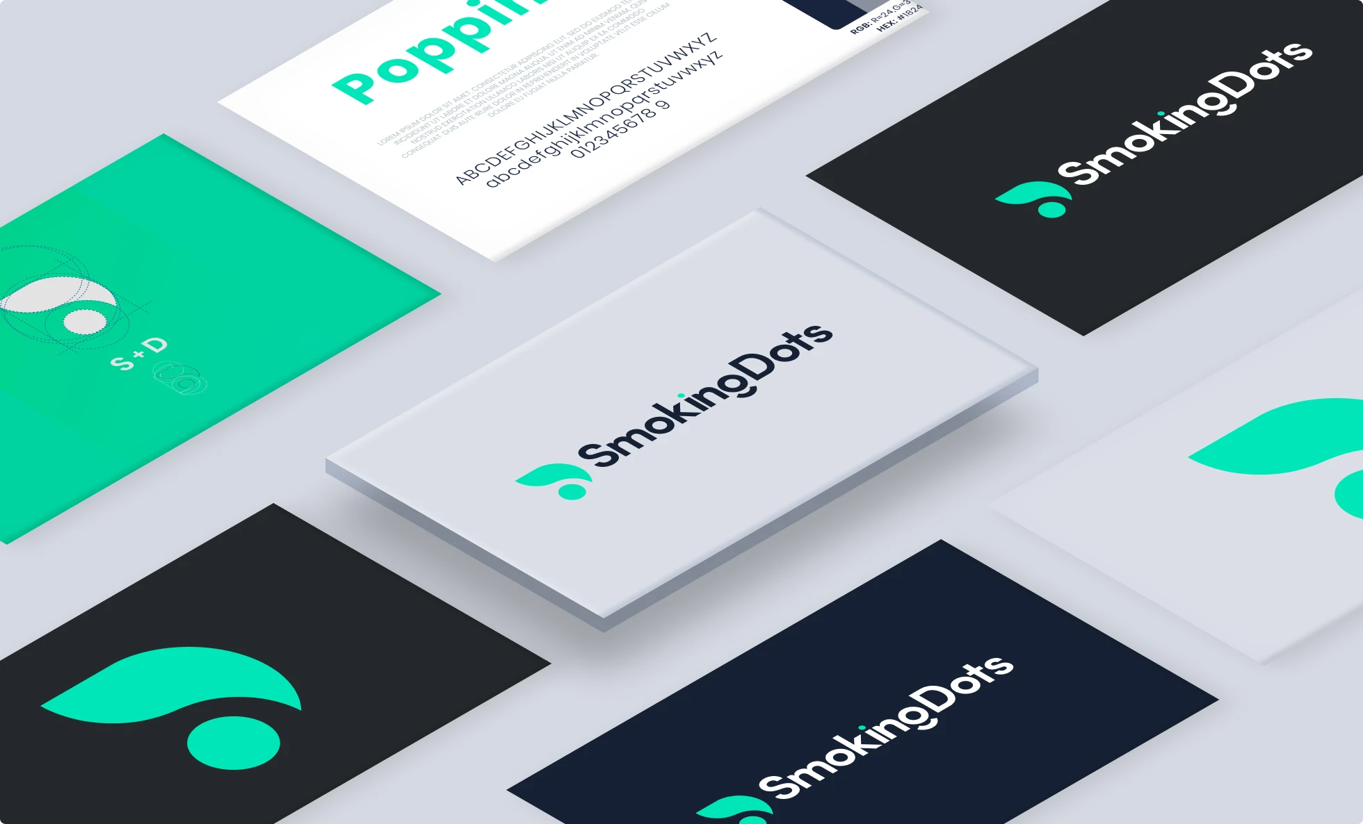 cards with logo laid out 