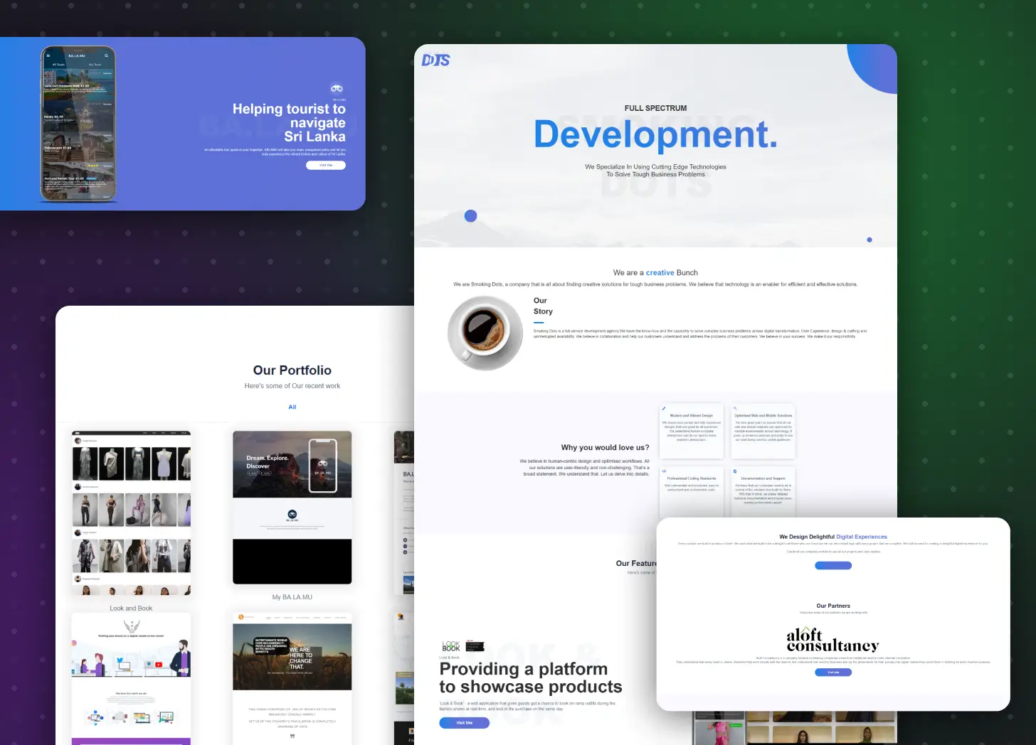 old smoking dots website screenshots