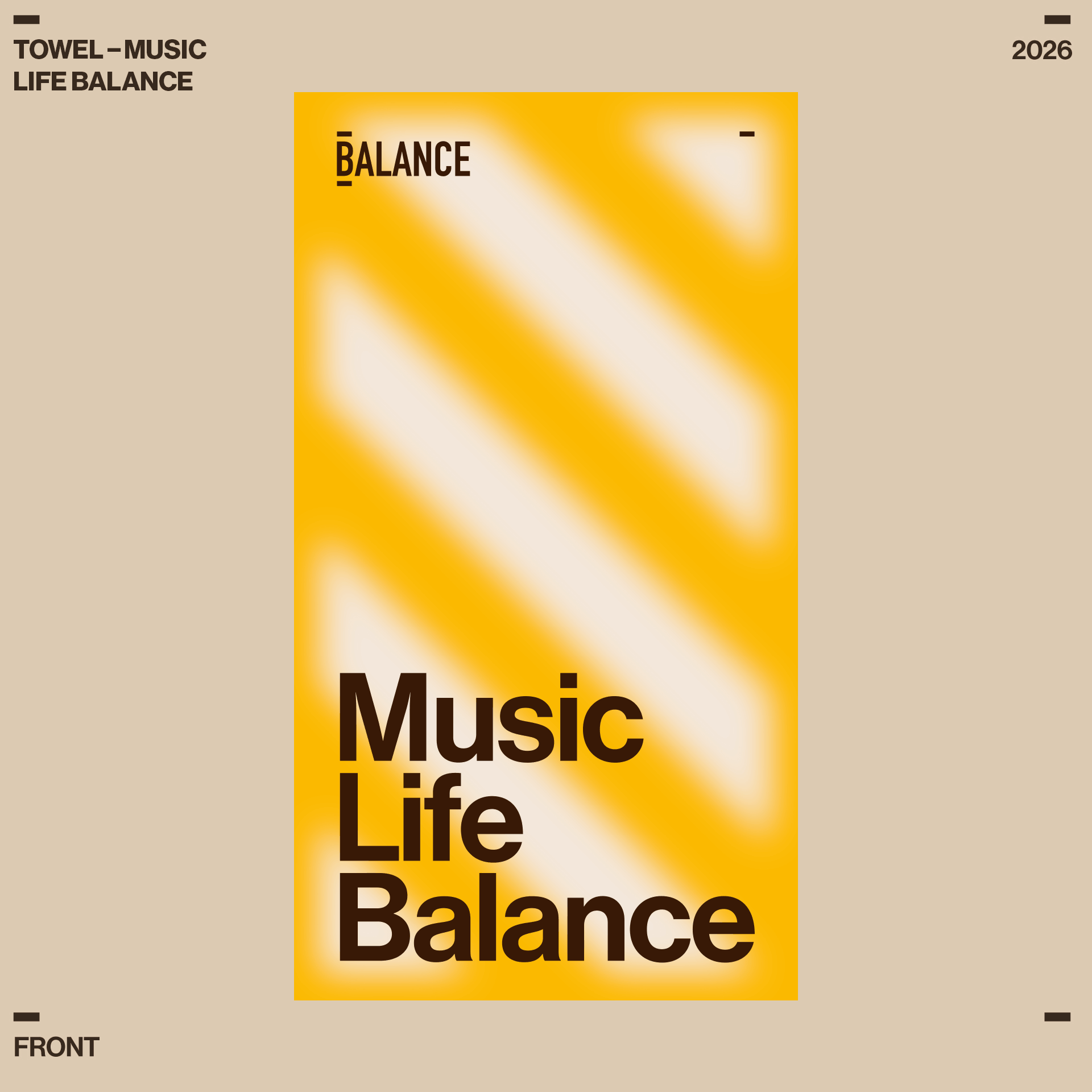 Beach Towel (Music Life Balance)
