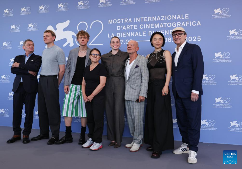 In pics: photocall of "Silent Friend" during 82nd Venice Film Festival-Xinhua