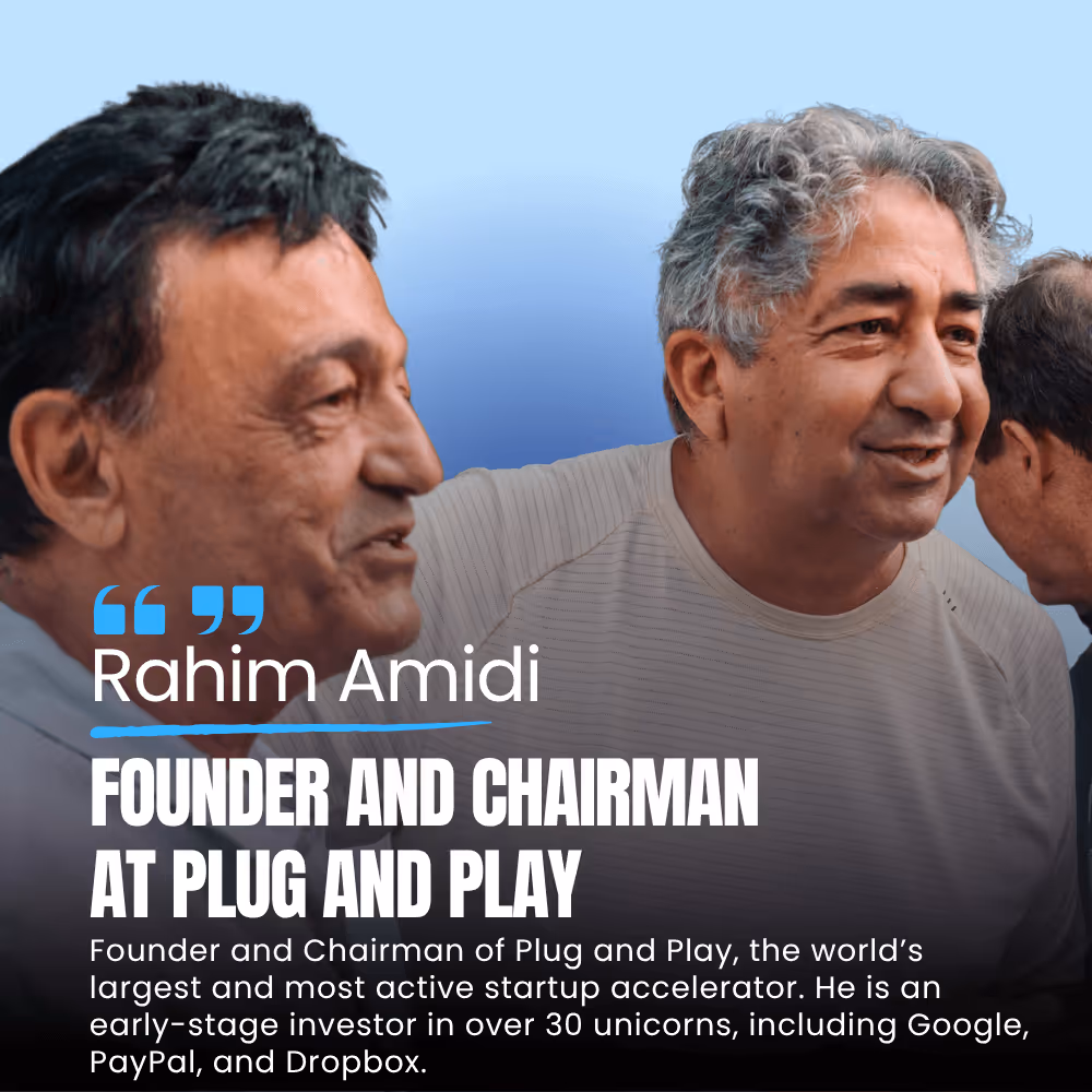 Rahim Amidi, Founder and Chairman at Plug and Play