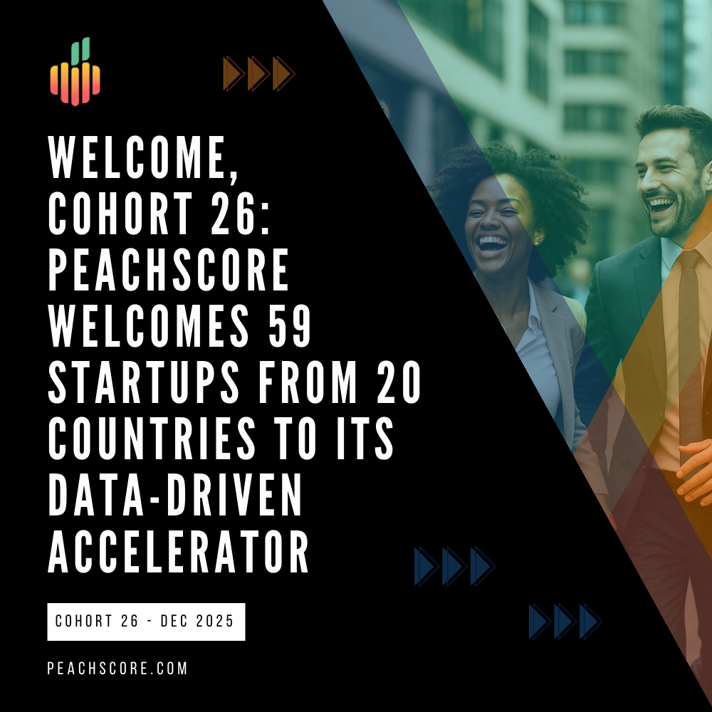 Peachscore Welcomes 59 Startups From 20 Countries Into Cohort 26 of Its Global Data-Driven Accelerator
