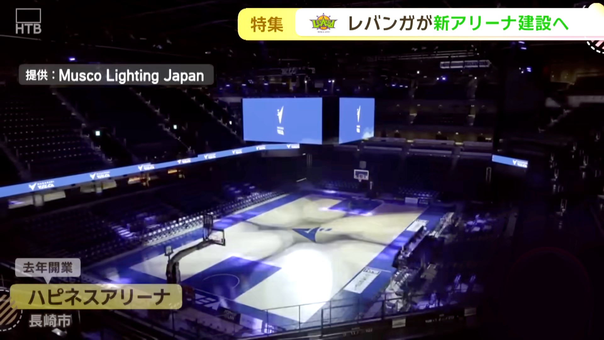 アリーナ構想の特集でTV紹介されました。