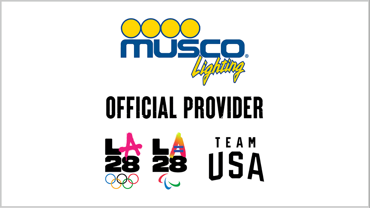 Musco本社がLA28オリンピック・パラリンピックの公式照明プロバイダーに就任しました。