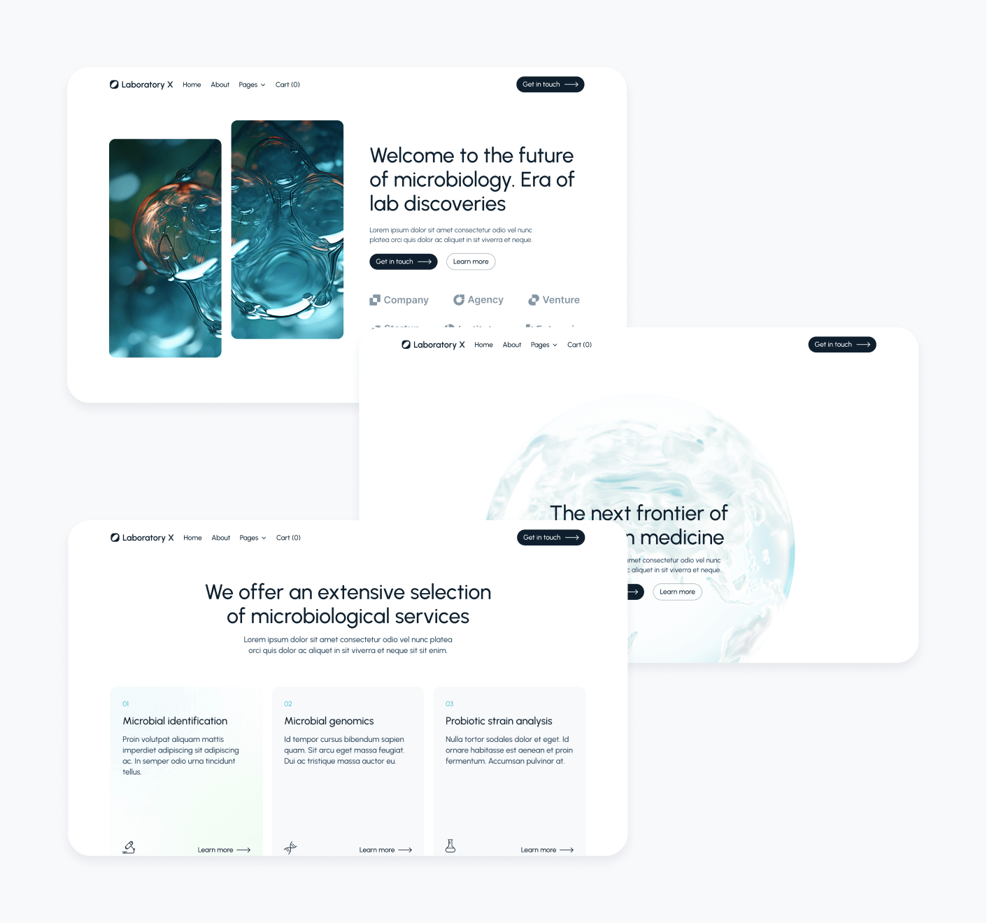 Laboratory X - More Than 38 Sections - Laboratory Webflow Template