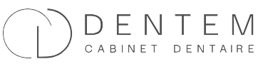 dentem logo black & white