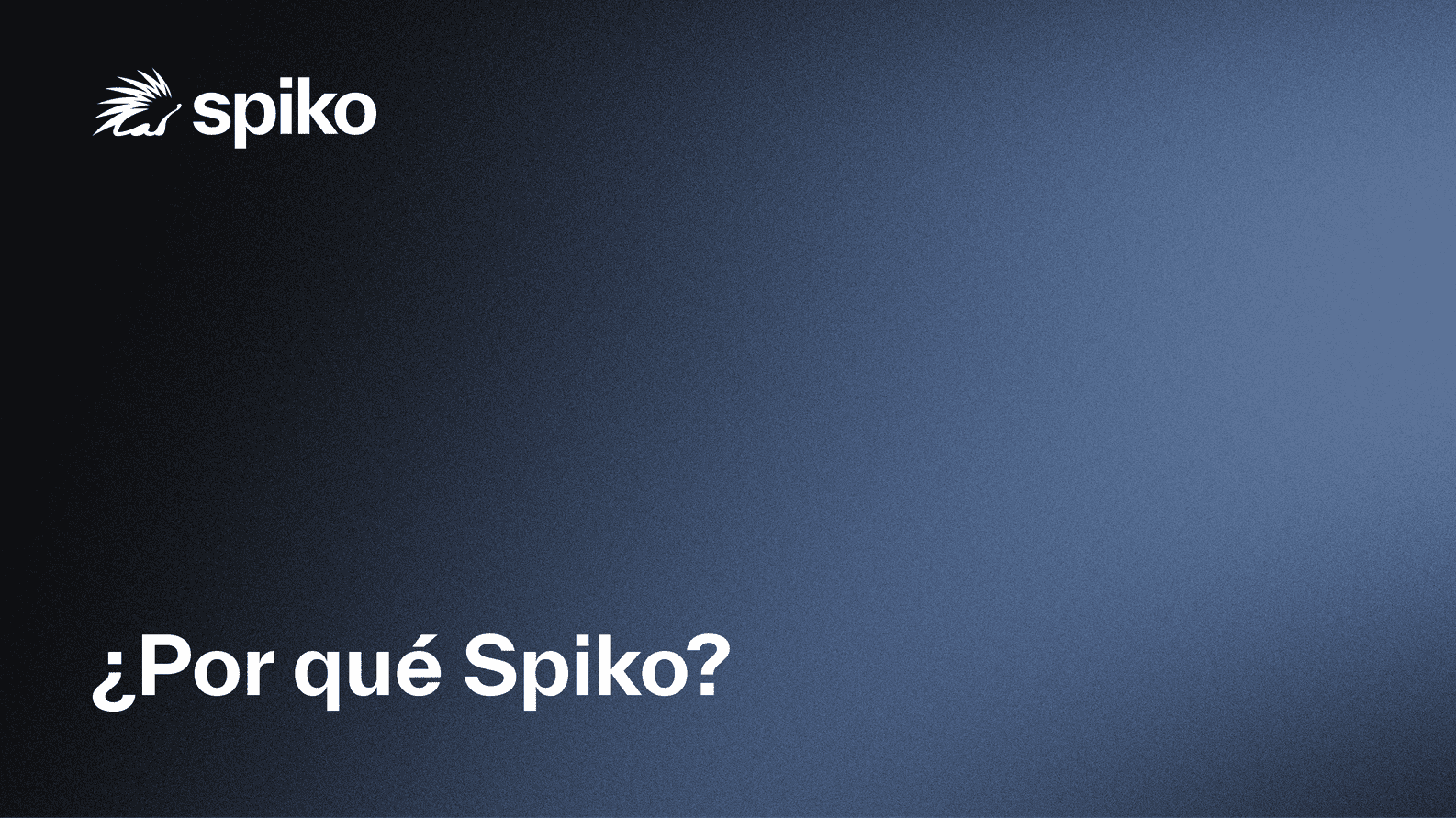 ¿Por qué Spiko?