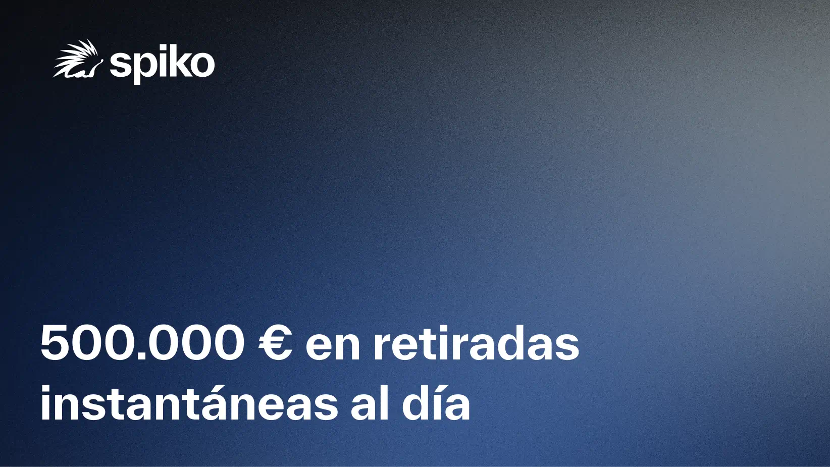 500.000 € en retiradas instantáneas al día, fines de semana incluidos