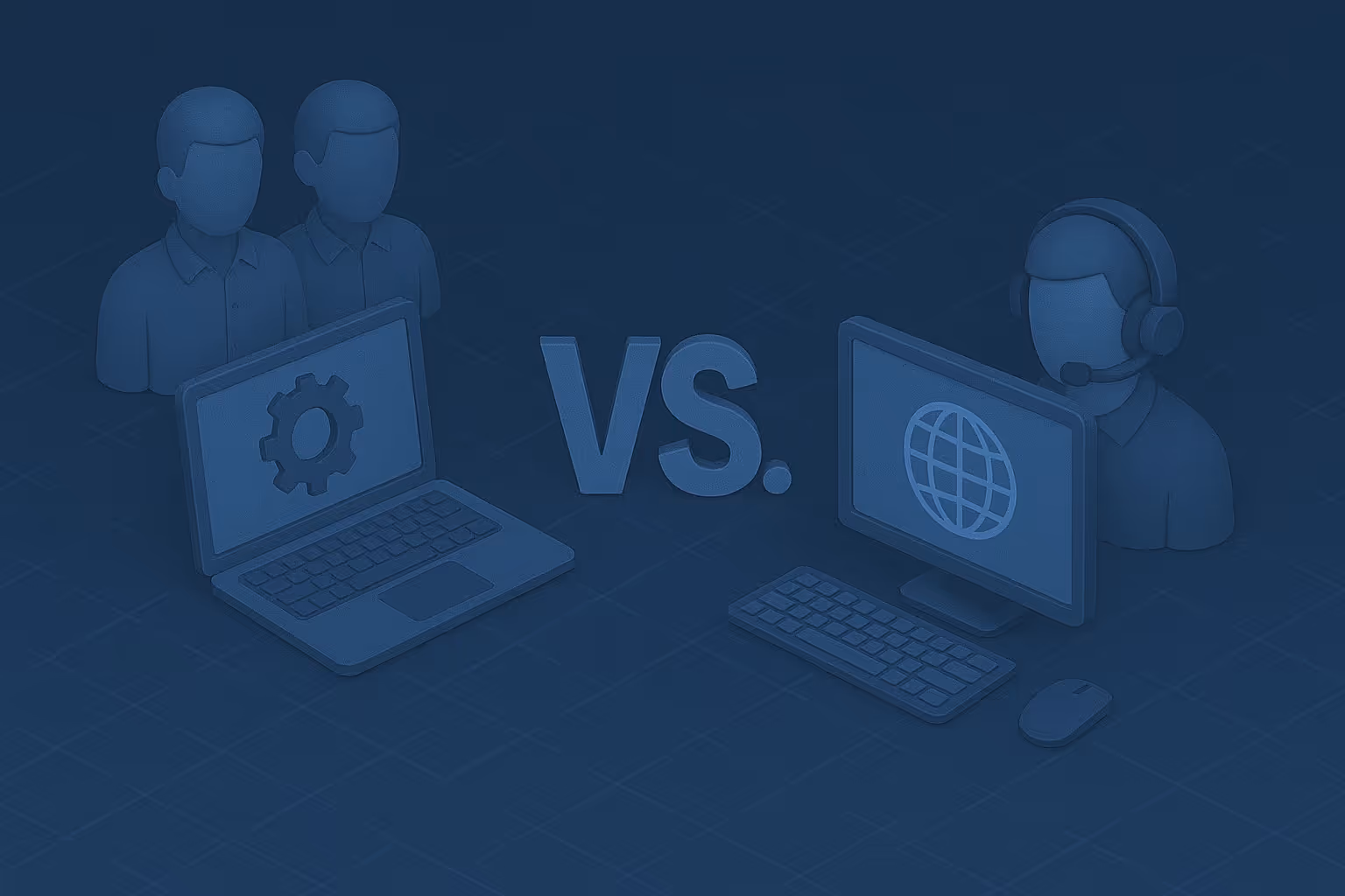 Équipe de services de support informatique interne vs. support informatique externalisé