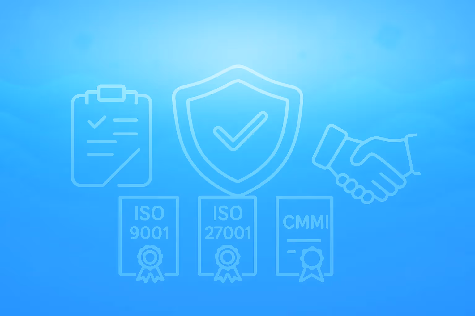 Assurance qualité avec les certifications ISO 9001, ISO 27001 et CMMI