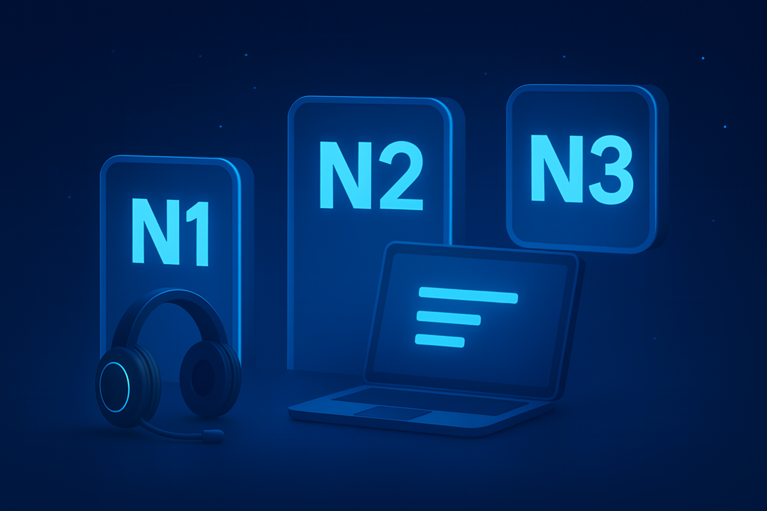 Différences clés entre les niveaux de support informatique N1, N2 et N3