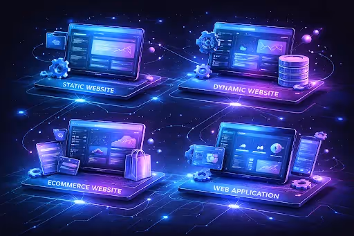 Les types de développement de sites web