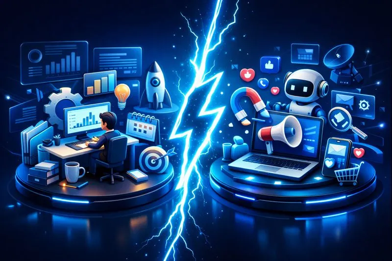 Key Differences Between In-House Marketing and Digital Marketing Services