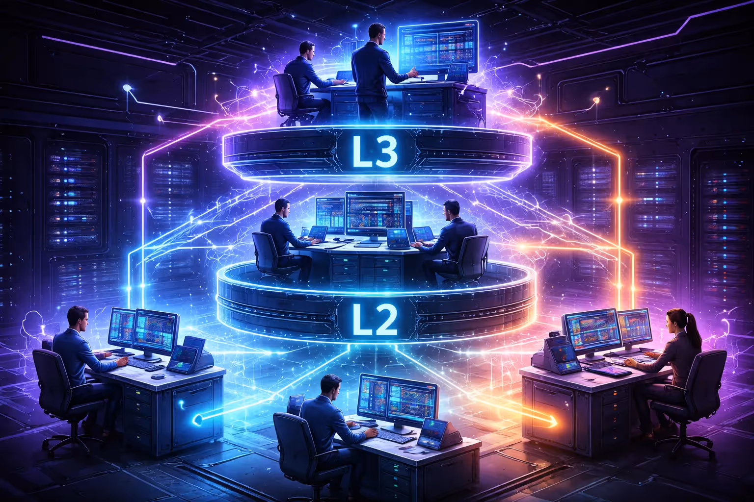How IT Support Tiers Work Together