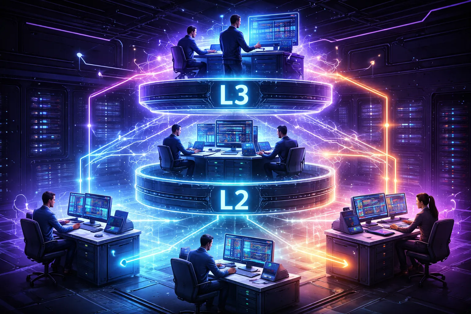 How IT Support Tiers Work Together