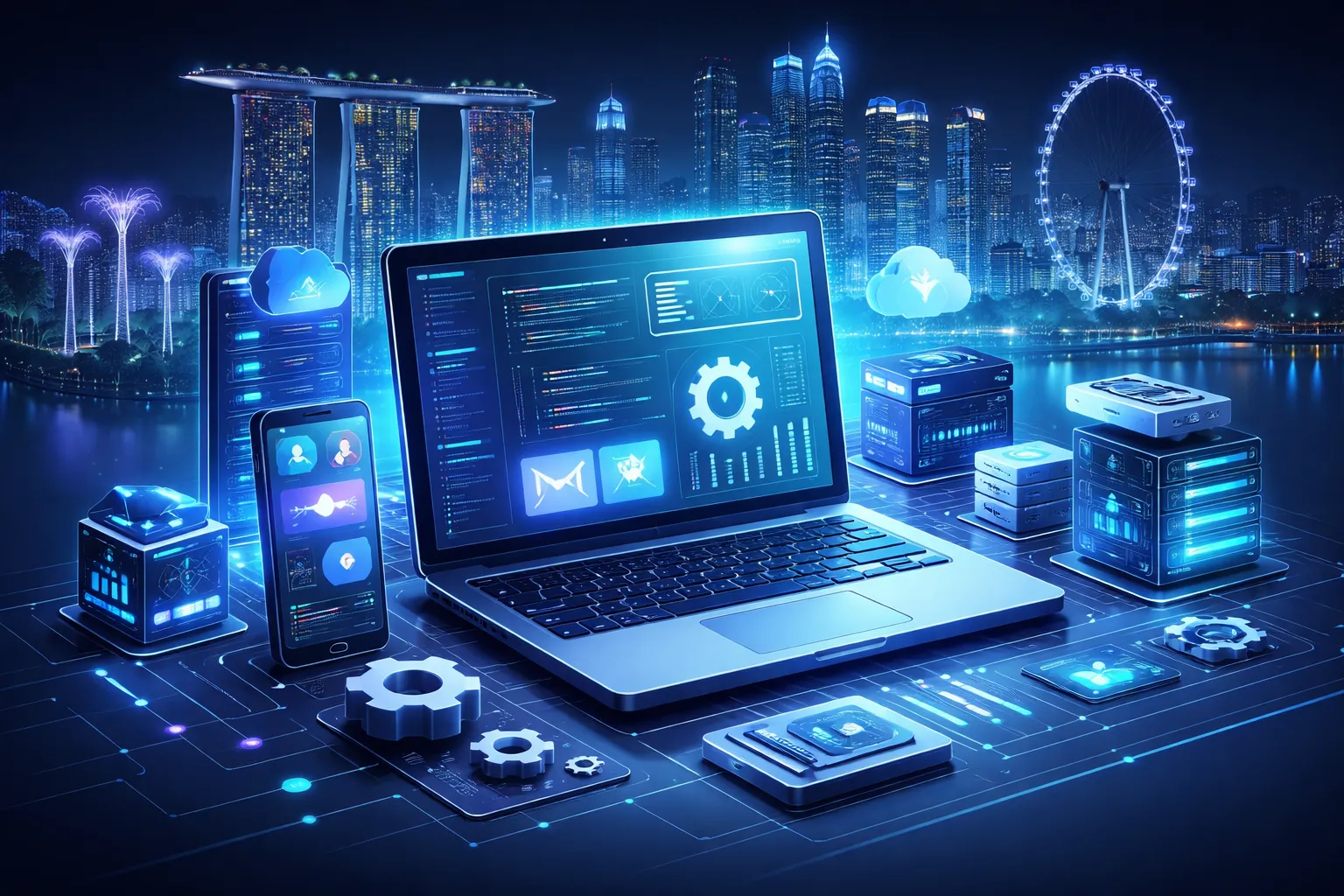 Principaux secteurs tirant parti du développement de logiciels sur mesure à Singapour