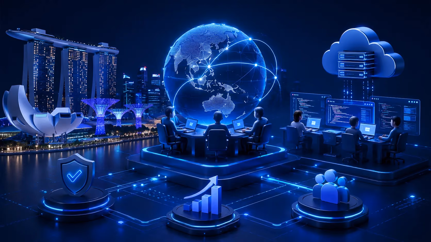Externalisation IT à Singapour : avantages, coûts et meilleures pratiques
