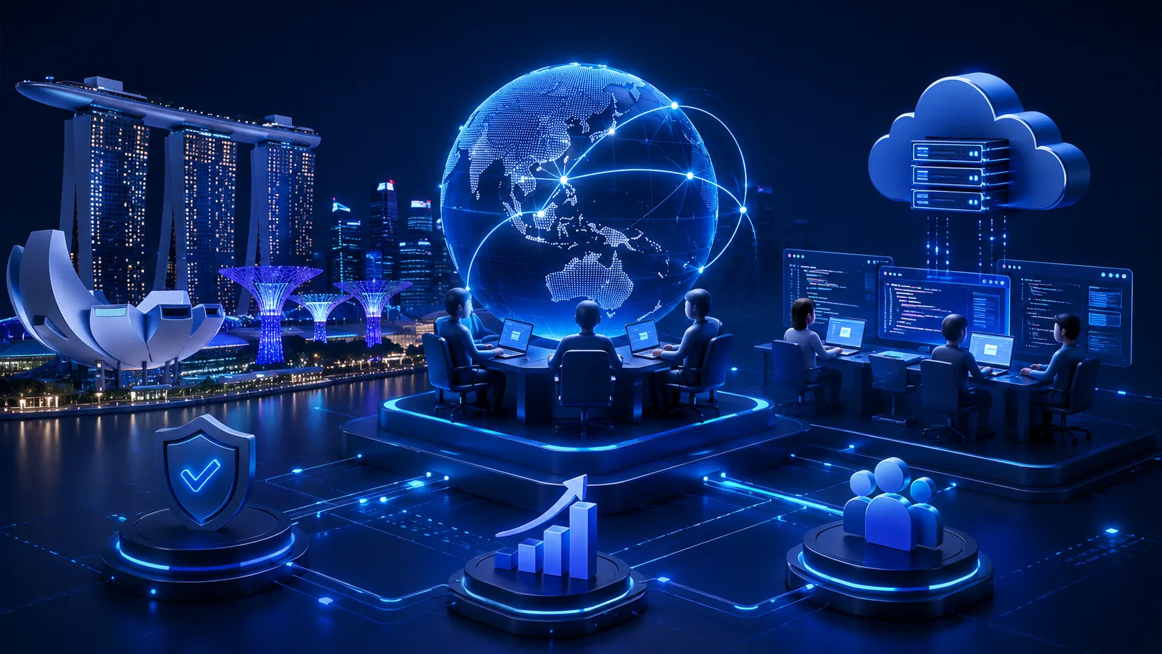Externalisation IT à Singapour : avantages, coûts et meilleures pratiques