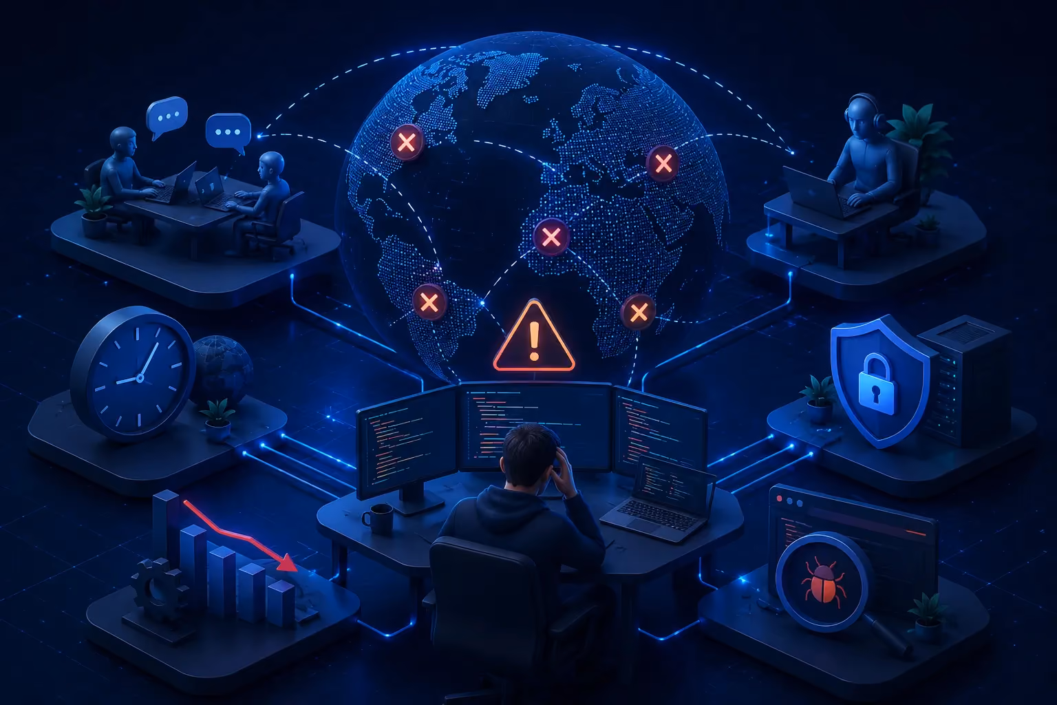 Défis courants du développement logiciel offshore