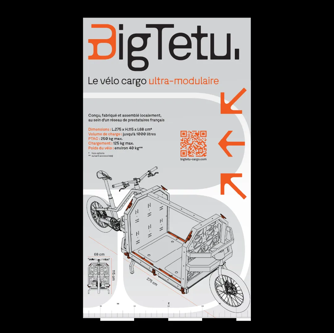 Preview 01 of visual elements made for the brand "BigTetu Cargo Bikes"
