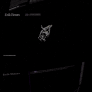 Snapshot 01 of website Erikpeters.work in use