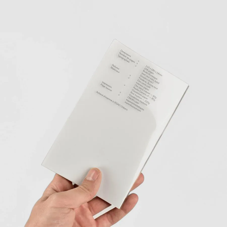 Print thesis backcover of "Media Spaces" by Martin Foucaut
