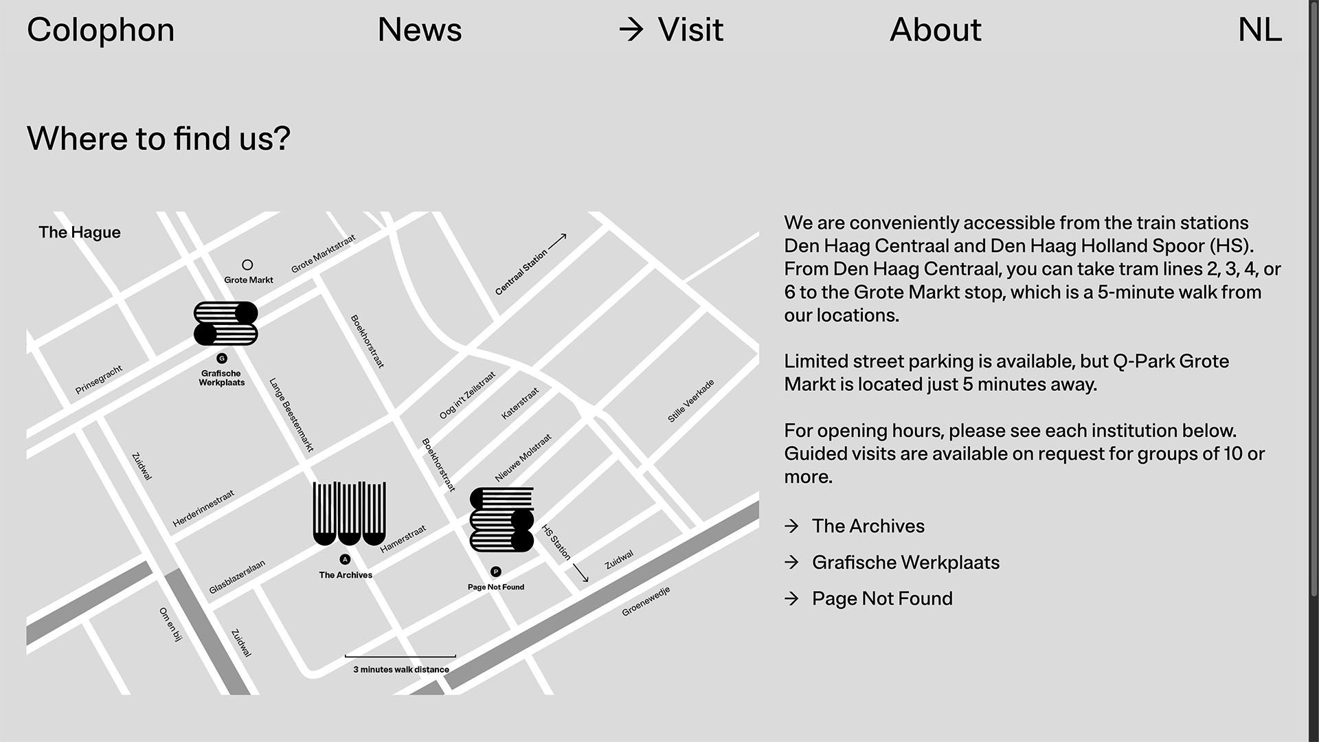 Visit page preview of the website colophon.nl 
