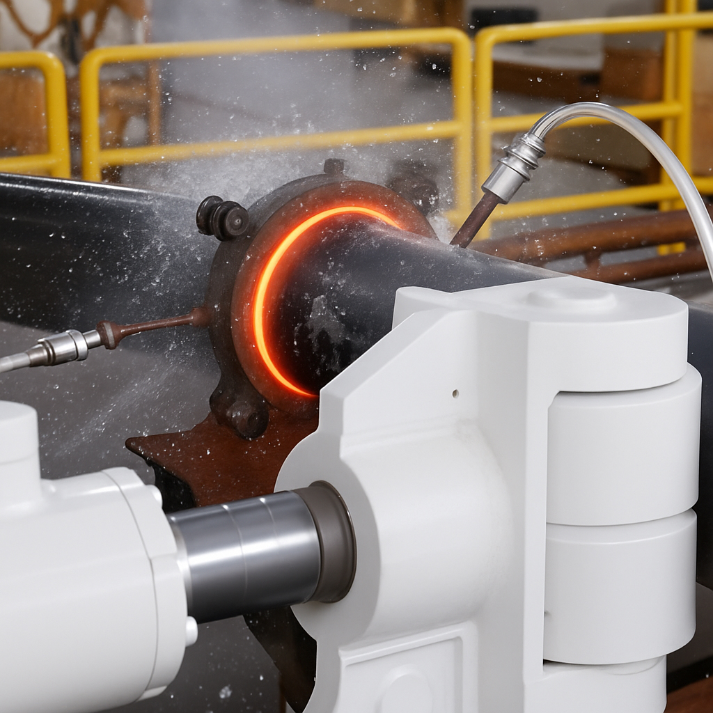 Large pipe spool in Proclad factory