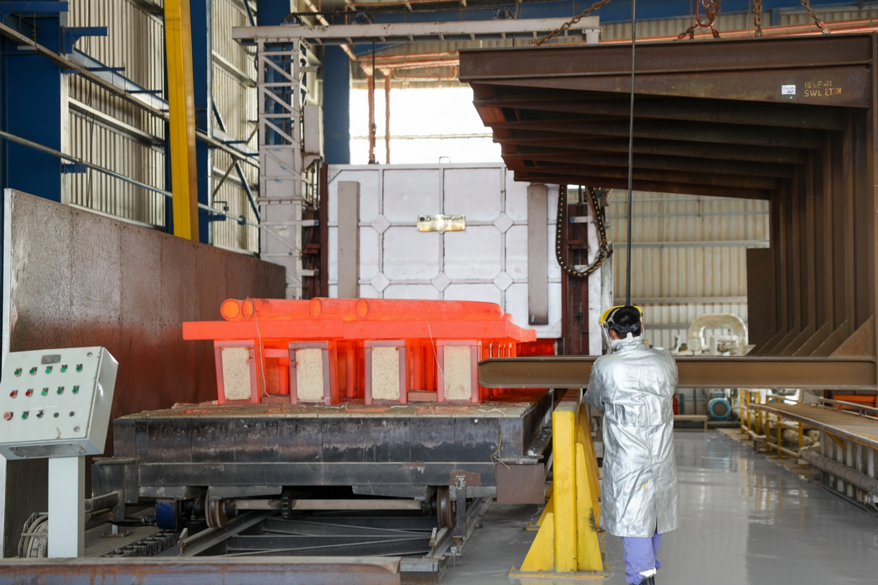 Large pipe spool in Proclad factory